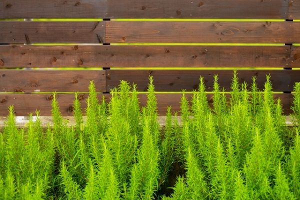 お庭の目隠しは外構計画の大切なポイント:地面との間